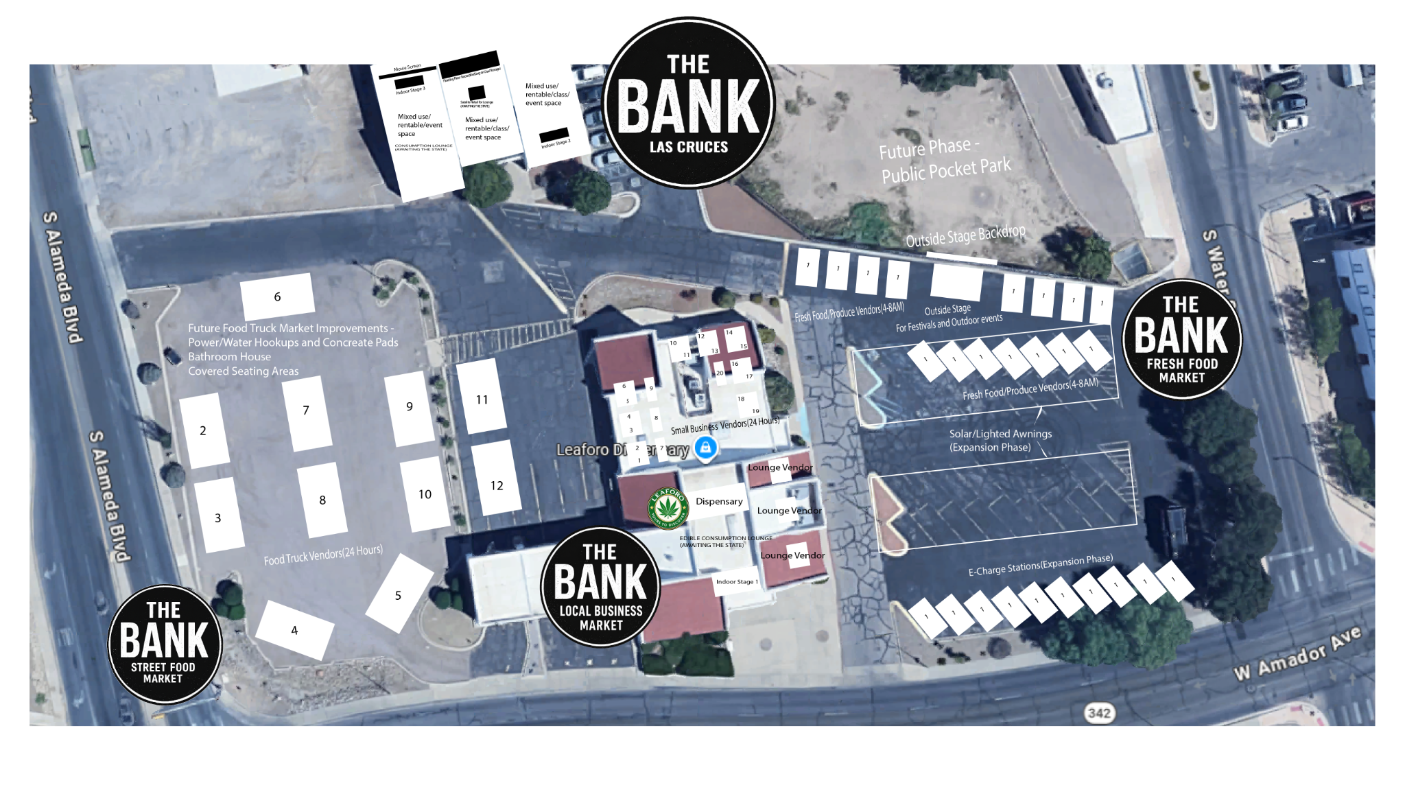 TheBank campus market map